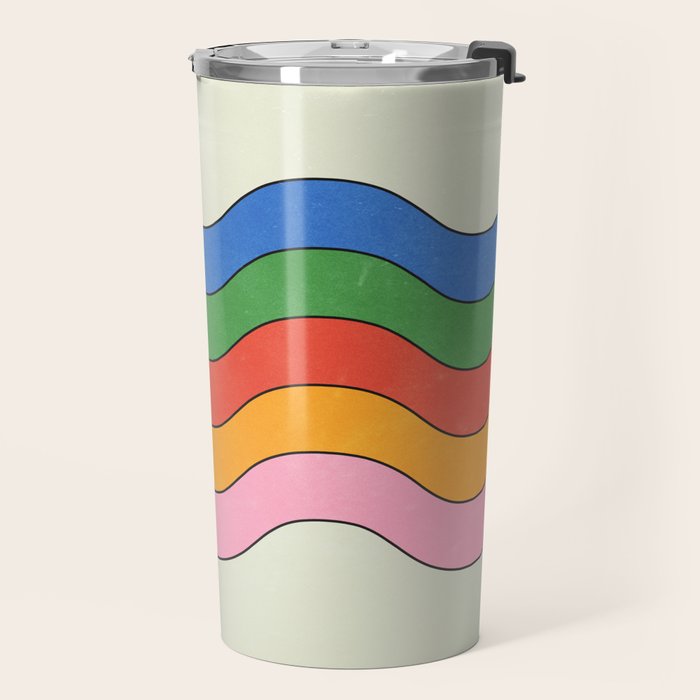 Retro Candy Waves Travel Mug Gallery Image 2