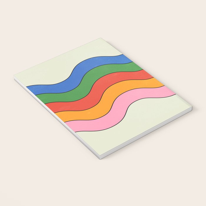 Retro Candy Waves Notebook Gallery Image 3