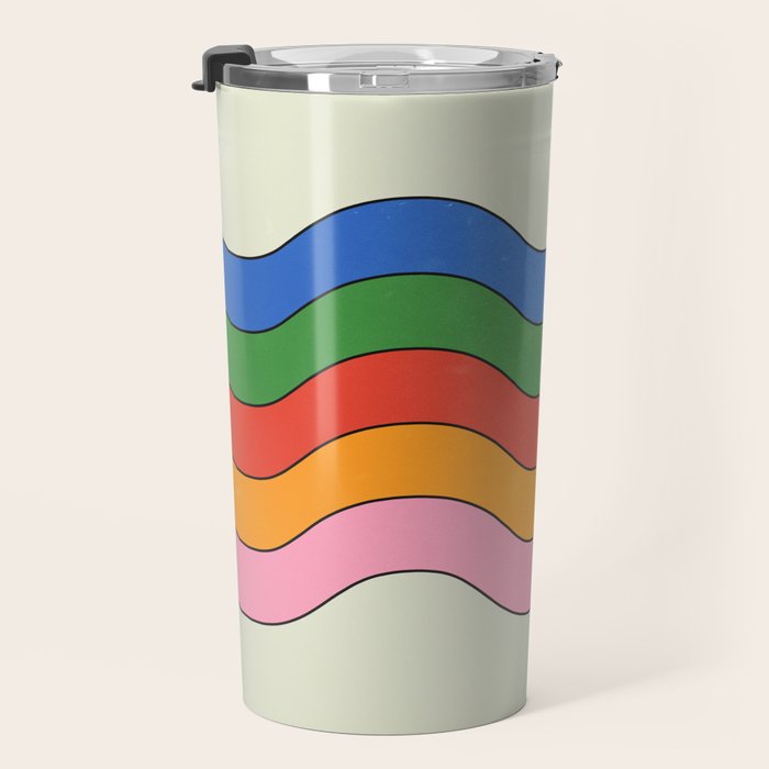 Retro Candy Waves Travel Mug Gallery Image 3