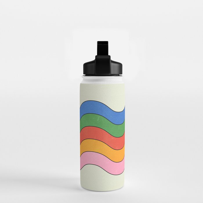 Retro Candy Waves Water Bottle Gallery Image 2