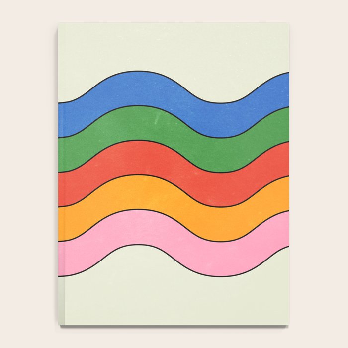Retro Candy Waves Notebook Gallery Image 4