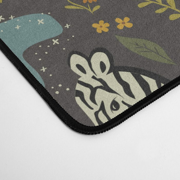 Zebras in Wild Fall Garden Desk Mat Gallery Image 4