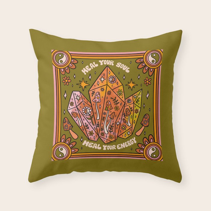Heal Your Soul Throw Pillow Gallery Image 6