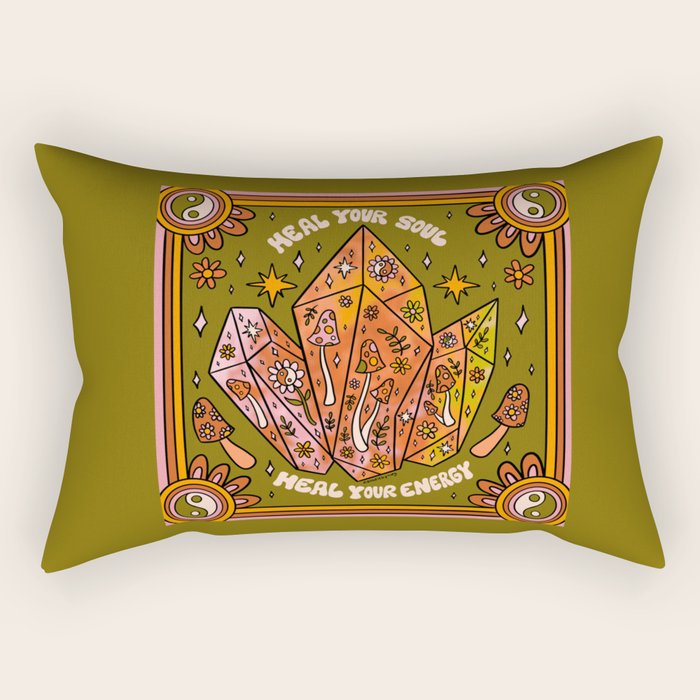 Heal Your Soul Rectangular Pillow Gallery Image 2