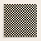 Check VIII - Black â Checkerboard Print Wood Wall Art Gallery Image 1