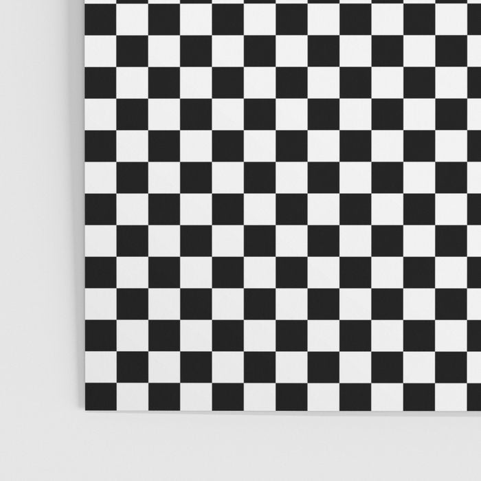 Check VIII - Black â Checkerboard Print Poster Gallery Image 3