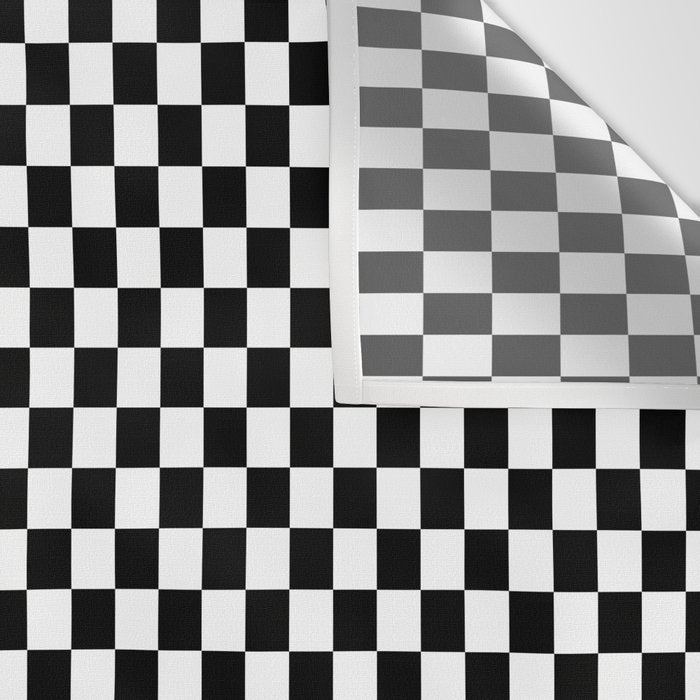 Check VIII - Black â Checkerboard Print Wall Tapestry Gallery Image 3