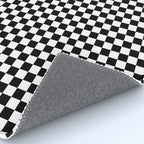 Check VIII - Black â Checkerboard Print Rug Gallery Image 4