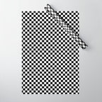 Check VIII - Black â Checkerboard Print Wrapping Paper Gallery Image 1