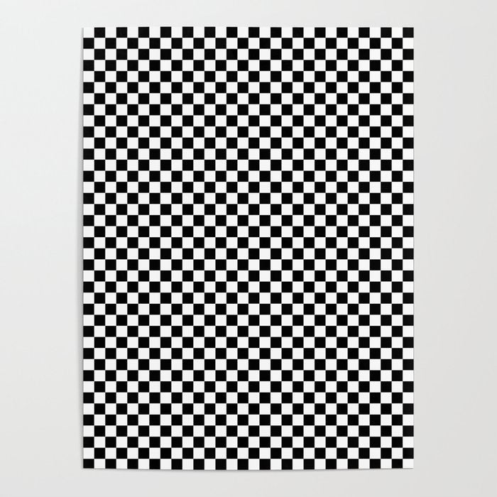 Check VIII - Black â Checkerboard Print Poster Gallery Image 4