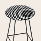 Check VIII - Black â Checkerboard Print Stool Gallery Image 2