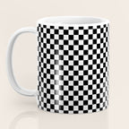 Check VIII - Black â Checkerboard Print Coffee Mug Gallery Image 3