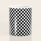 Check VIII - Black â Checkerboard Print Coffee Mug Gallery Image 4