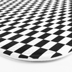 Check VIII - Black â Checkerboard Print Bath Mat Gallery Image 3