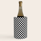 Check VIII - Black â Checkerboard Print Wine Chiller Gallery Image 2