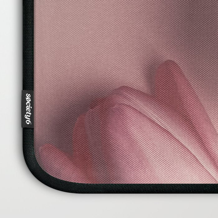Pretty Pink Tulips spring still life flower photograph Laptop Sleeve Gallery Image 3
