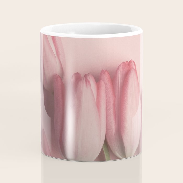 Pretty Pink Tulips spring still life flower photograph Coffee Mug Gallery Image 4