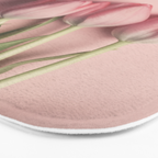 Pretty Pink Tulips spring still life flower photograph Bath Mat Gallery Image 3