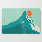 As the sun rises over the peak Cutting Board Gallery Image 1