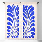 Electrik Blue Ferns: Matisse Edition Window Curtain Gallery Image 5
