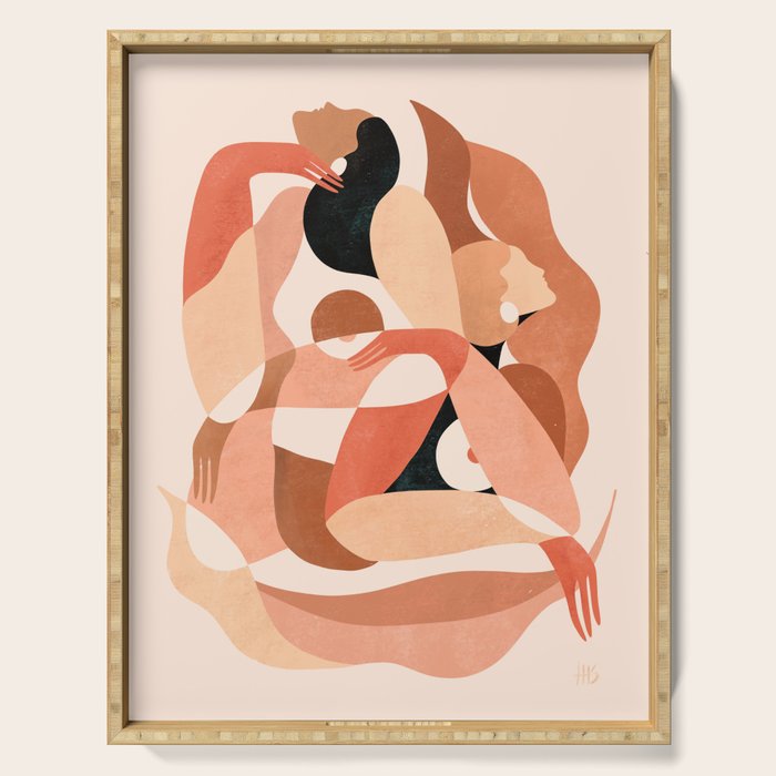 Abstract figures ||| Serving Tray Gallery Image 1