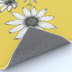 Wildflower line drawing | Botanical Art Rug Gallery Image 4