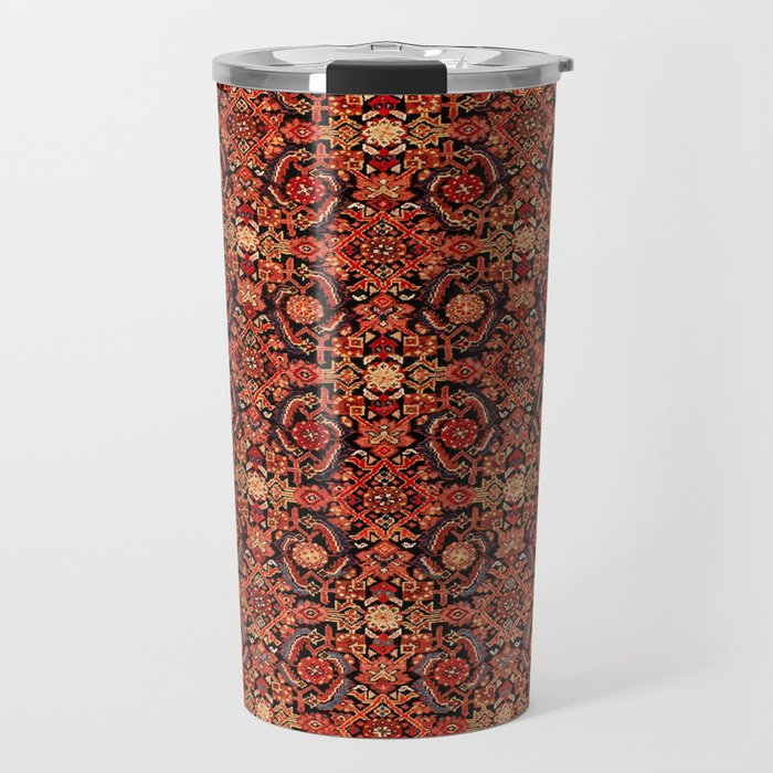 Malayer  Antique West Persian Rug Print Travel Mug Gallery Image 1