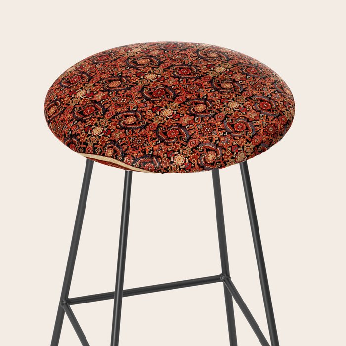Malayer  Antique West Persian Rug Print Stool Gallery Image 2
