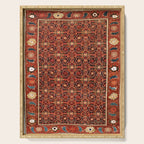 Malayer  Antique West Persian Rug Print Serving Tray Gallery Image 1