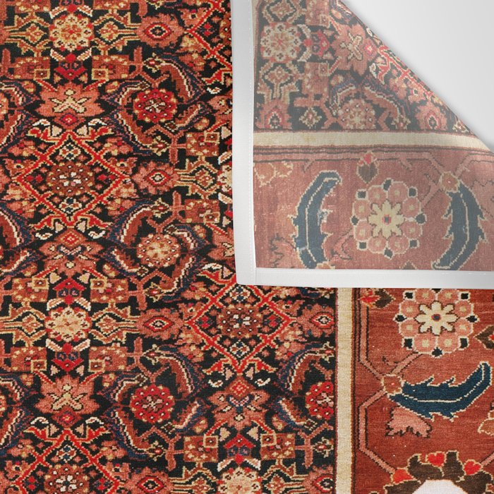 Malayer  Antique West Persian Rug Print Wall Tapestry Gallery Image 3