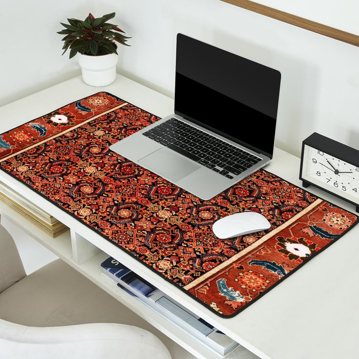 Malayer  Antique West Persian Rug Print Desk Mat Gallery Image 2