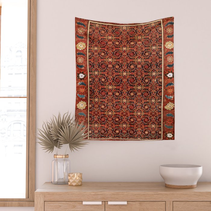 Malayer  Antique West Persian Rug Print Wall Tapestry Gallery Image 2