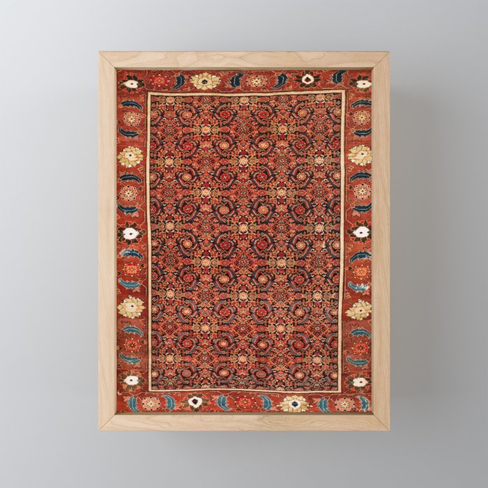 Malayer  Antique West Persian Rug Print Mini Art Print Gallery Image 1