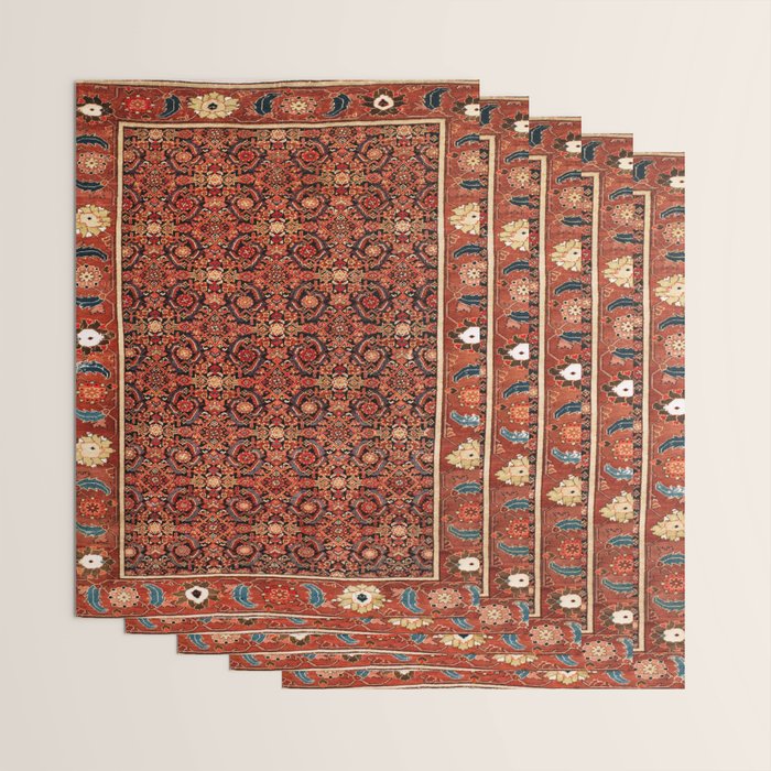 Malayer  Antique West Persian Rug Print Wrapping Paper Gallery Image 3