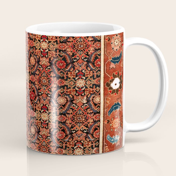 Malayer  Antique West Persian Rug Print Coffee Mug Gallery Image 1
