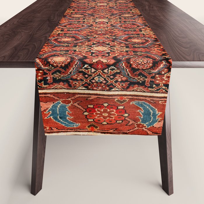 Malayer  Antique West Persian Rug Print Table Runner Gallery Image 1