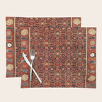 Malayer  Antique West Persian Rug Print Placemat Gallery Image 1