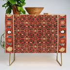 Malayer  Antique West Persian Rug Print Credenza Gallery Image 1
