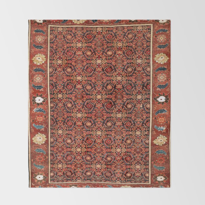 Malayer  Antique West Persian Rug Print Throw Blanket Gallery Image 2