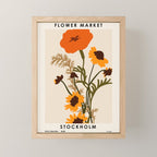 Flower Market, Stockholm, Pastel retro style Mini Art Print Gallery Image 1