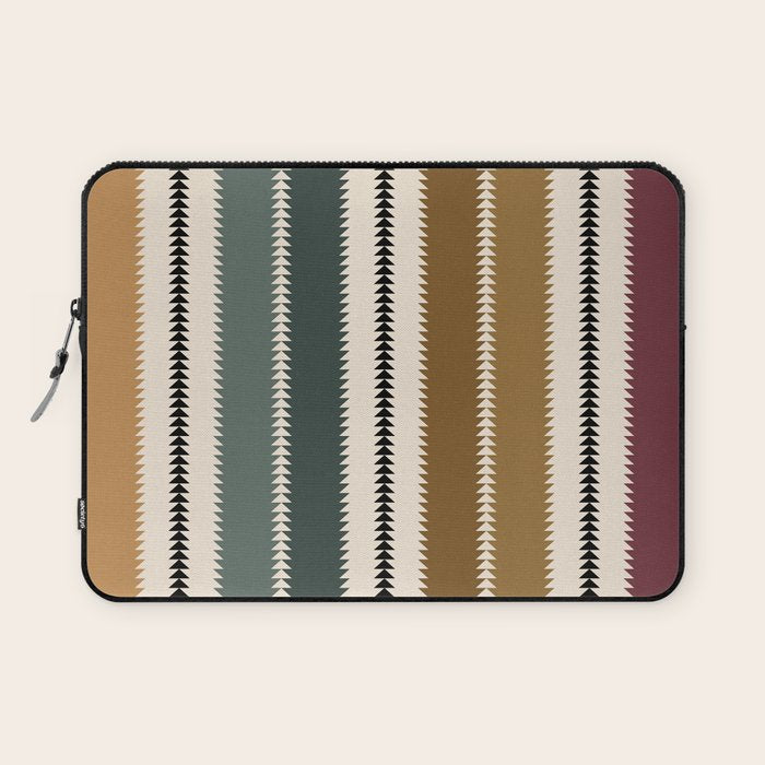 Western Stripes XVI Earthy Desert Laptop Sleeve Gallery Image 1