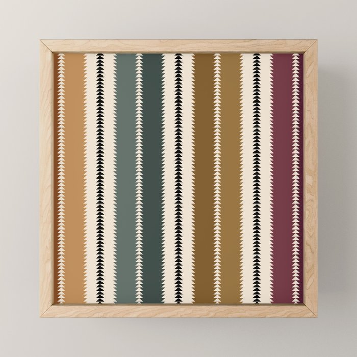 Western Stripes XVI Earthy Desert Mini Art Print Gallery Image 1