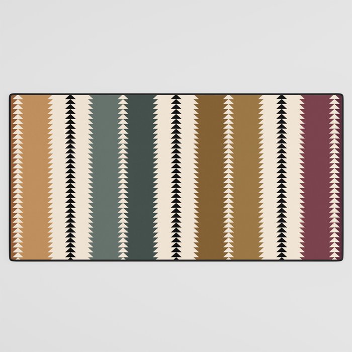 Western Stripes XVI Earthy Desert Desk Mat Gallery Image 3