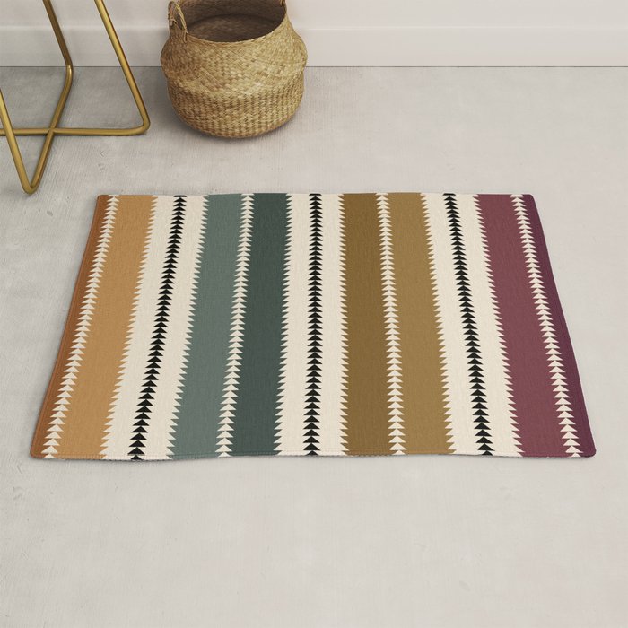 Western Stripes XVI Earthy Desert Rug Gallery Image 1