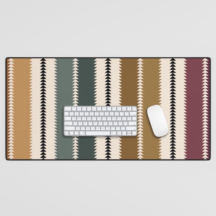 Western Stripes XVI Earthy Desert Desk Mat Gallery Image 1