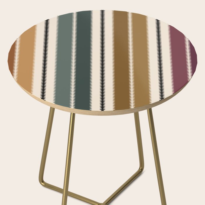 Western Stripes XVI Earthy Desert Side Table Gallery Image 2