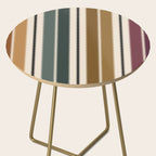 Western Stripes XVI Earthy Desert Side Table Gallery Image 2