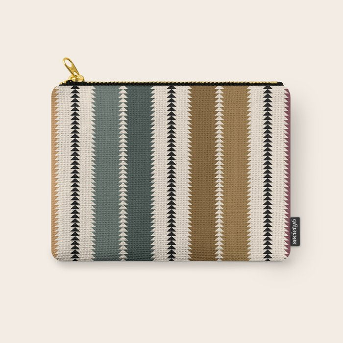 Western Stripes XVI Earthy Desert Carry All Pouch Gallery Image 1