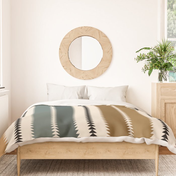 Western Stripes XVI Earthy Desert Duvet Cover Gallery Image 3