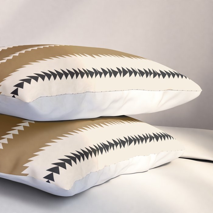 Western Stripes XVI Earthy Desert Pillow Sham Gallery Image 3